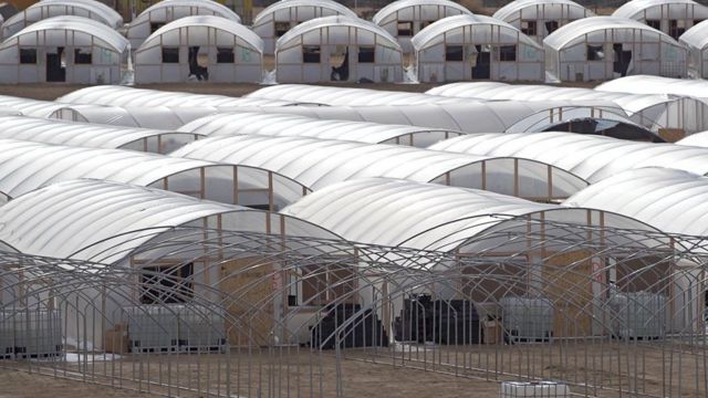 Dozens of hoop houses were built overnight last summer in Shiprock, New Mexico