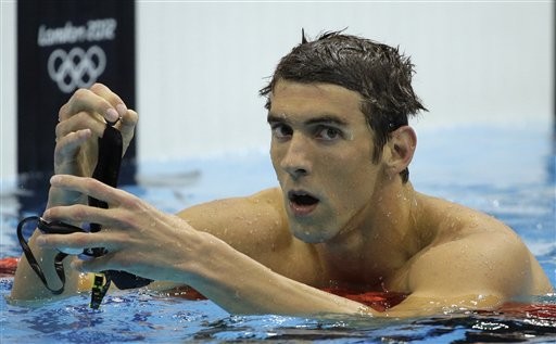 美國游泳名將菲爾普斯Michael Phelps(達志影像)
