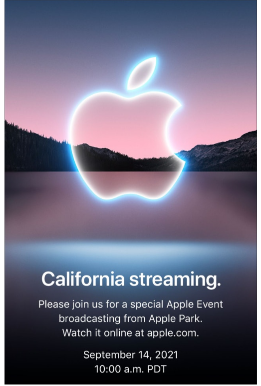 iPhone 13来了 Apple Event苹果发布会时间定了