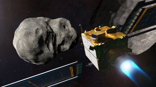 NASA想用飞船撞小行星迫使其改变轨道以免撞地球