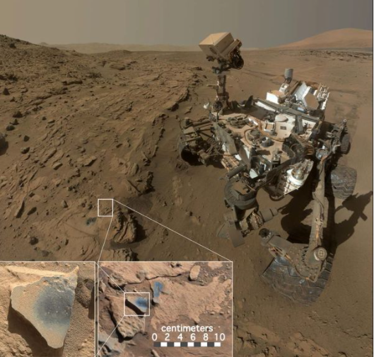 火星表面发现神秘金属物体 火星人留下的？