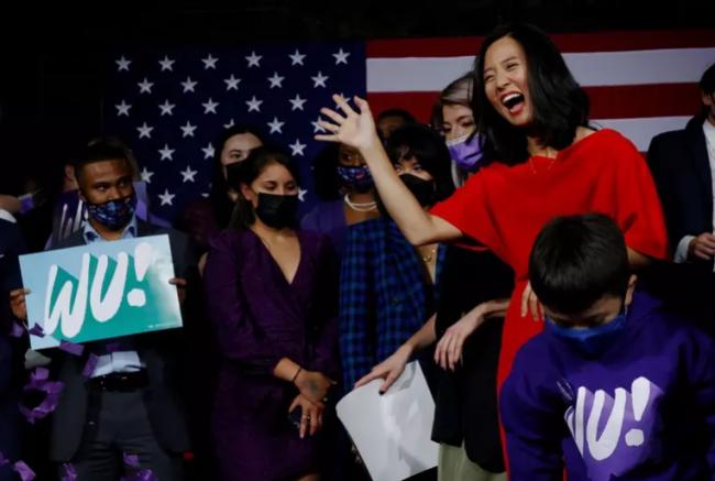 吴弭胜选 波士顿选出首位华裔女市长