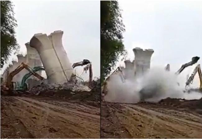 恐怖！一带一路标志工程印尼高铁桥墩搬移倒塌