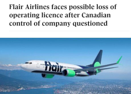 加拿大Flair航空恐全线禁航 大批华人机票作废？