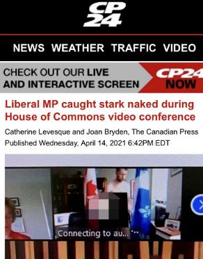 糗大了！加国议员居然在议院视频会时直播上厕所