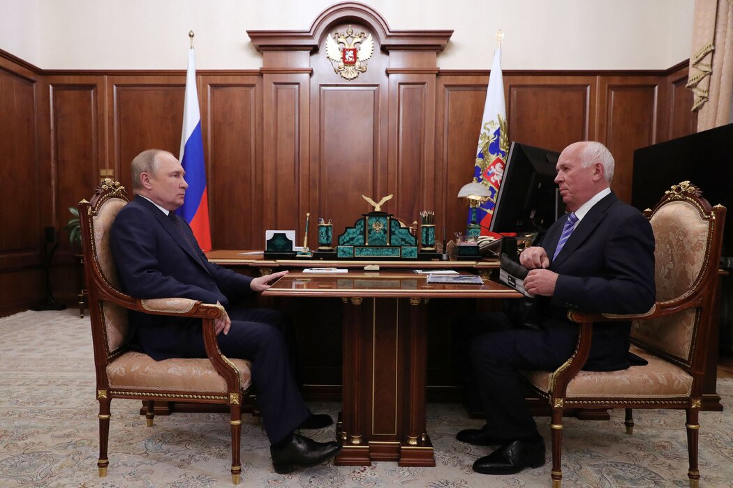 5月，普京总统在克里姆林宫会见俄罗斯国家技术集团总经理谢尔盖·切梅佐夫。