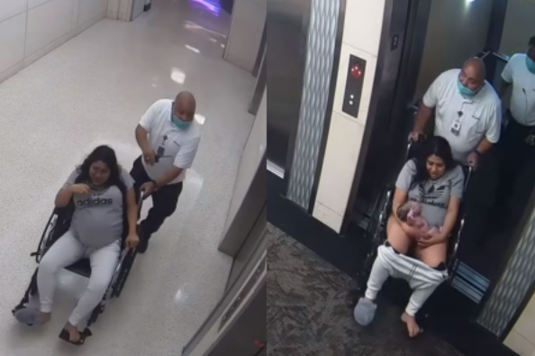 太疯狂：孕妇爆痛被推进电梯 门一开婴儿已出生