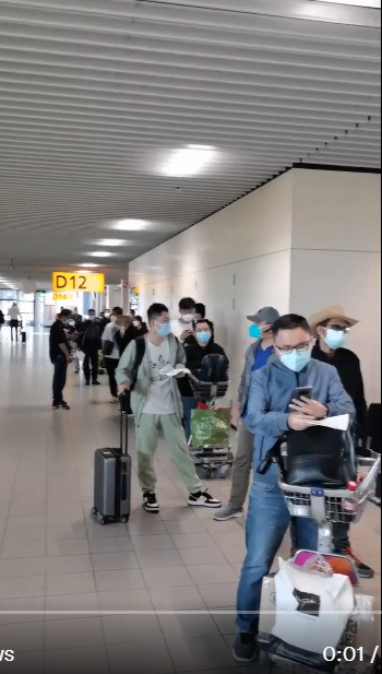 深圳500小学生连夜隔离 荷兰机场中国人核酸长龙