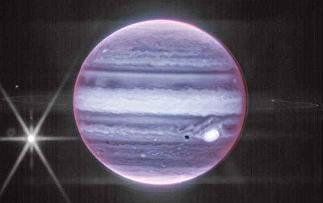 韦伯拍到新照片 一睹木星环和卫星风采