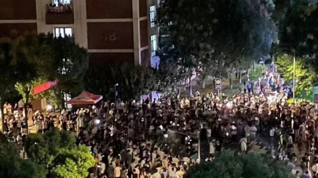 武汉高校爆发大规模学生游行示威 参与者被威胁