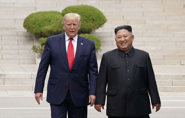 ▲▼ 川金／美国总统川普与北韩领导人金正恩2019年6月30日在板门店会面。（图／路透）