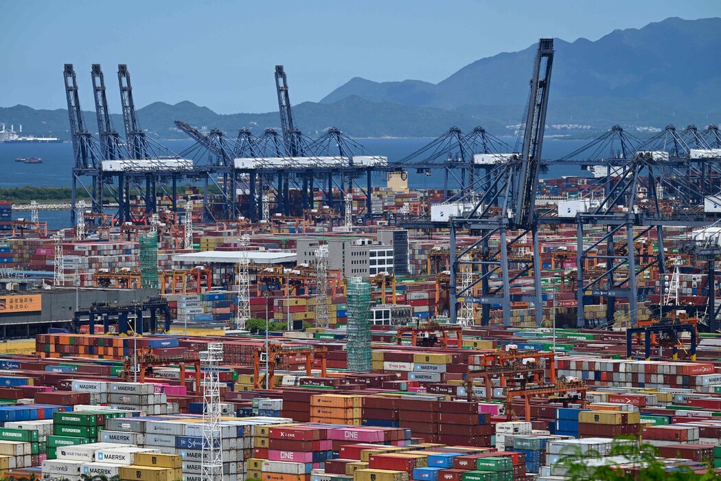 中国广东省的一个货运港口。