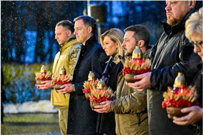 战火中 乌克兰纪念苏共时期大饥荒死难者