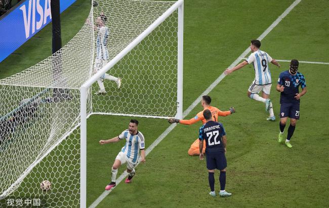 梅西传射小蜘蛛双响 阿根廷大胜克罗地亚进决赛