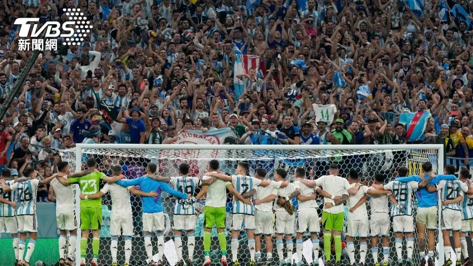 阿根廷獲得場內球迷相挺。（圖／達志影像美聯社）