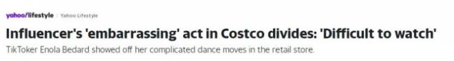 加国女网红在拥挤Costco热舞引人围观！网友吵翻