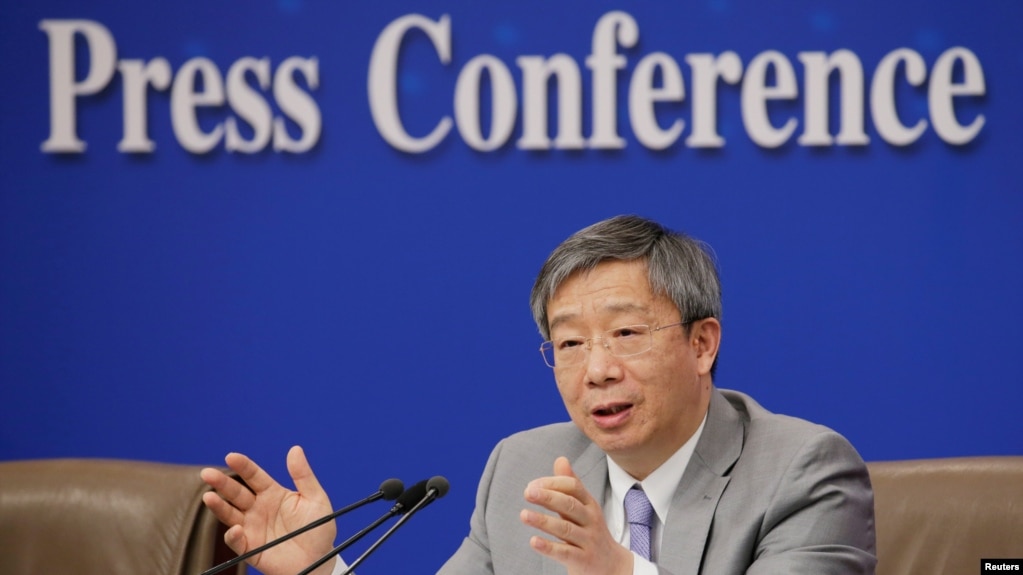 中国人民银行行长易纲2019年3月10日在北京人大会堂举行的全国人大记者会上。