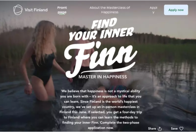 芬兰出钱  请你探访全球最幸福国家 快申请