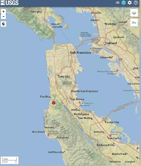 加州旧金山湾区发生3.5级地震 华人被震醒