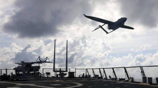 不甩中共抗议 美军神盾舰在南海出动无人机演练