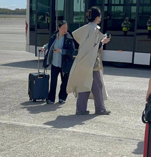 网友偶遇王菲下机场摆渡车 发型风中凌乱