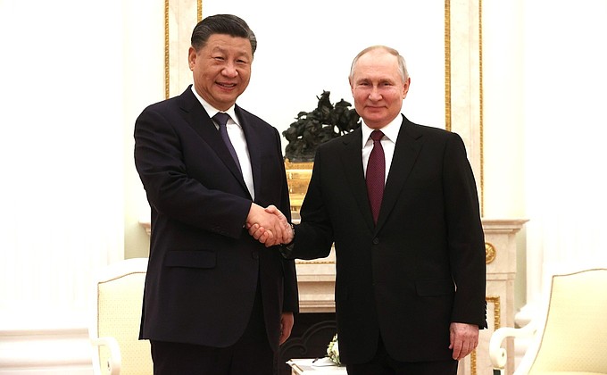 中國領導人習近平與俄羅斯總統普丁   圖：翻攝克里姆林宮網站（資料照）