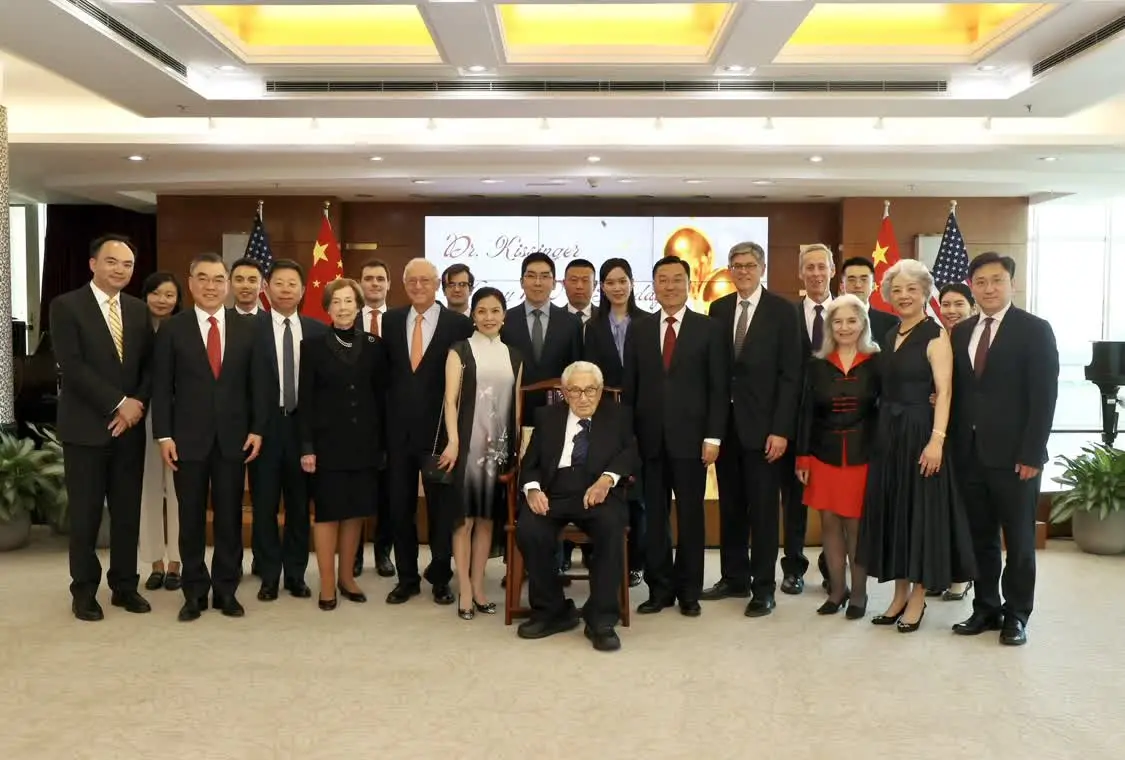 中国驻美大使为基辛格举办百岁寿宴，现场图曝光