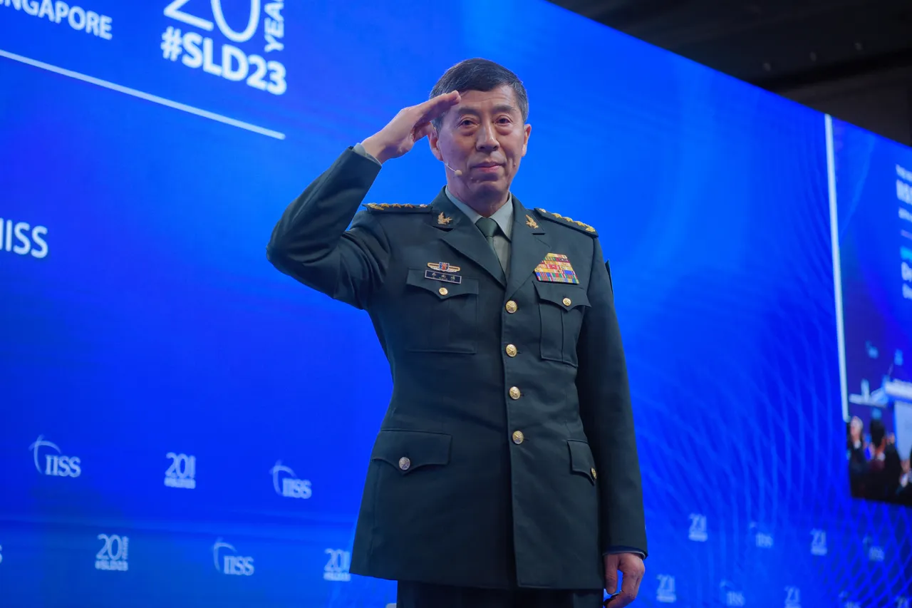 新加坡「香格里拉對話」亞洲安全會議上，中國國防部長李尚福發表演說。路透社
