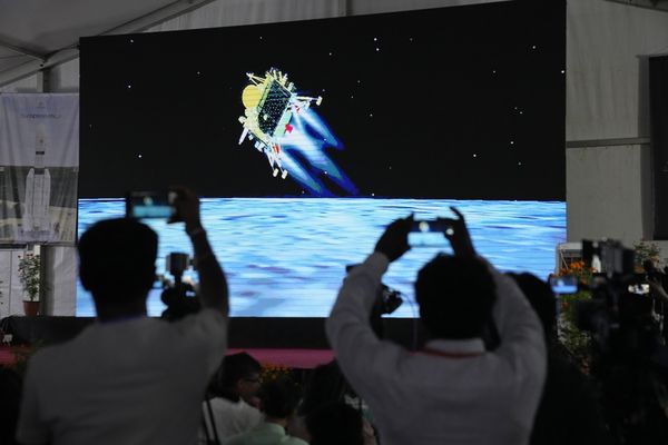 ▲▼印度月船3號成功登月。（圖／達志影像／美聯社）