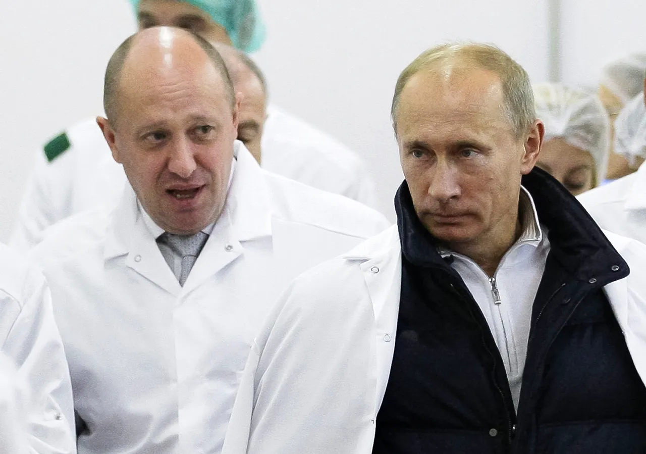 華格納組織首腦普里格津（左）曾是俄羅斯總統普丁（右）的親信。資料照片