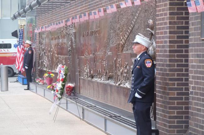 9.11事件22周年 世贸中心遗址举办纪念仪式