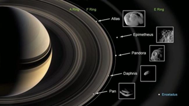 NASA公布图片 土星的卫星长得像“馄饨”