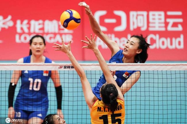 中国女排3-0越南袁心玥16分 锁定半区头名进4强