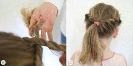 6岁小女童简单好看的短发发型编发