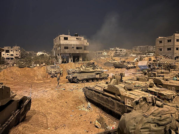 ▲▼以色列坦克在加薩進行地面行動。（圖／路透）