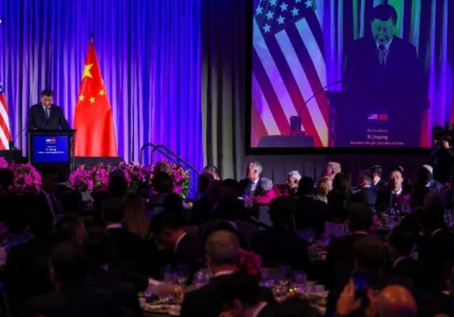 习近平晚宴讲话：中国要成为美国的伙伴和朋友