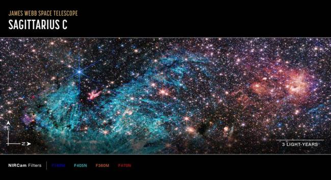 炫丽灿烂 NASA发布韦伯银河系中心新图
