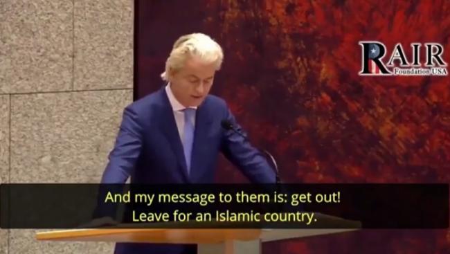 荷兰新总理：“滚出去！回到伊斯兰国家”