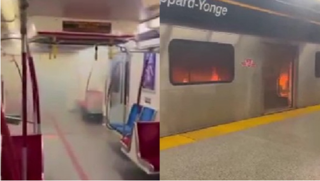 多伦多地铁爆炸被大火吞噬 警方公布细节
