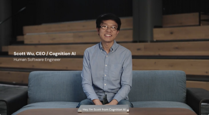 ▲Cognition創辦人兼CEO「Scott Wu」。（圖／翻攝自X／Cognition）