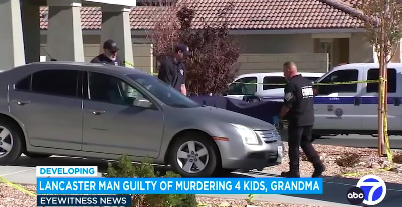 父亲连开20枪，杀害4个年幼的儿女、以及岳母。（ABC7）