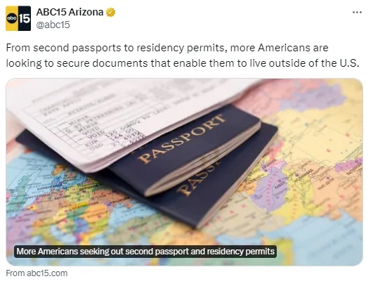 为何富豪们纷纷“撤出”美国，寻求第二本护照？