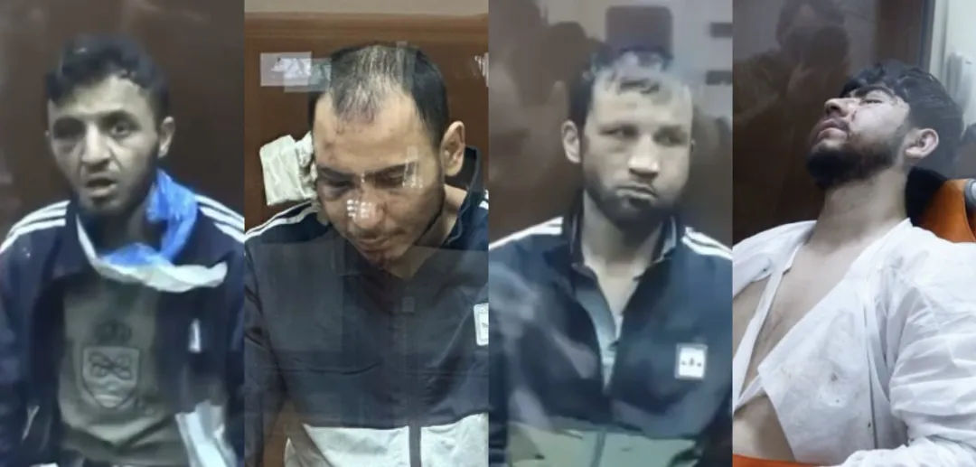 最新：莫斯科恐袭4名嫌犯庭审画面曝光