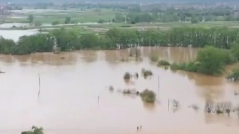 樂平市近日發生水患。翻攝自《人民網》