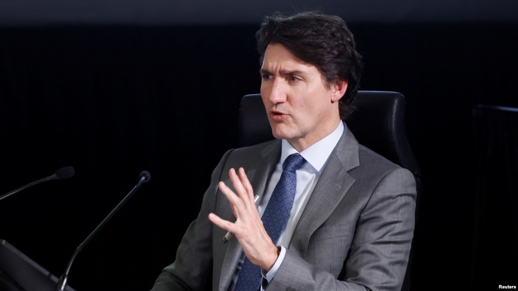 加拿大总理特鲁多参加负责调查外国据称干预加拿大选举的独立委员会举行的公开听证会。(2024年4月10日)
