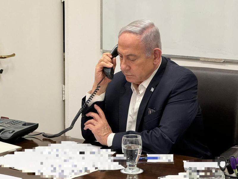 以色列总理内唐亚胡14日与美国总统拜登通话。（新华社）