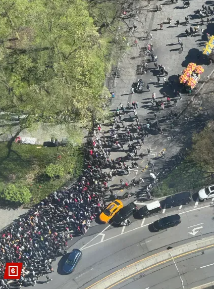 聽聞“露面就發綠卡”，上千黑人“包圍”紐約市議會廳