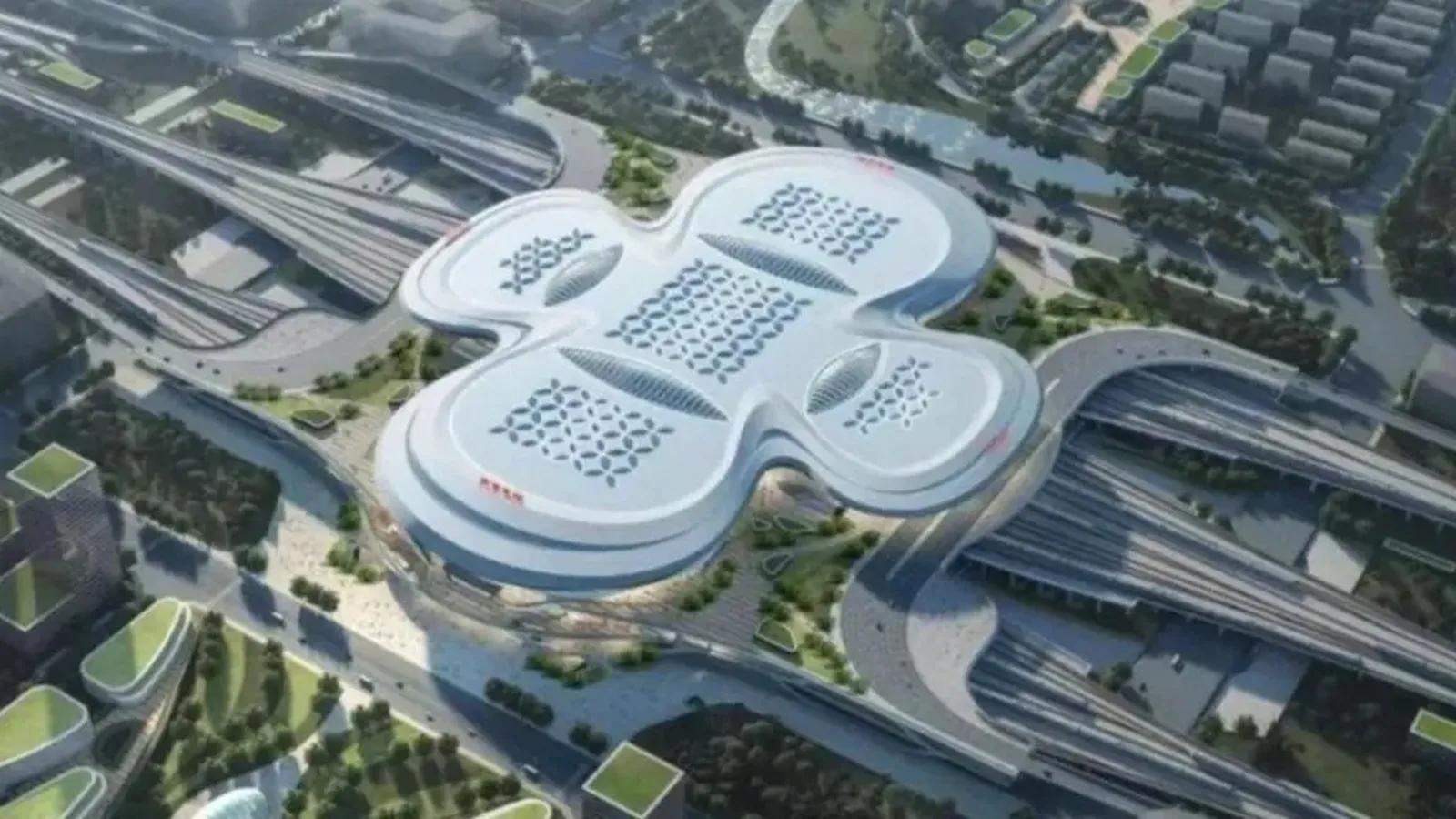 中国200亿盖亚洲第一大车站    像极了卫生棉
