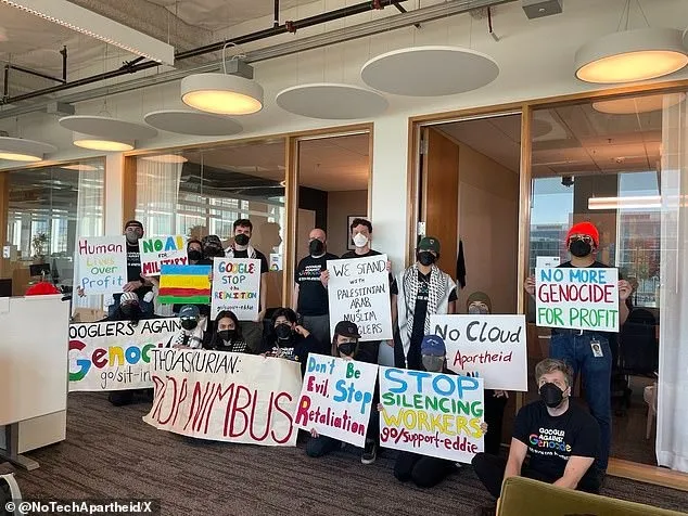 Google员工办公室喊口号抗议以色列，全被开除