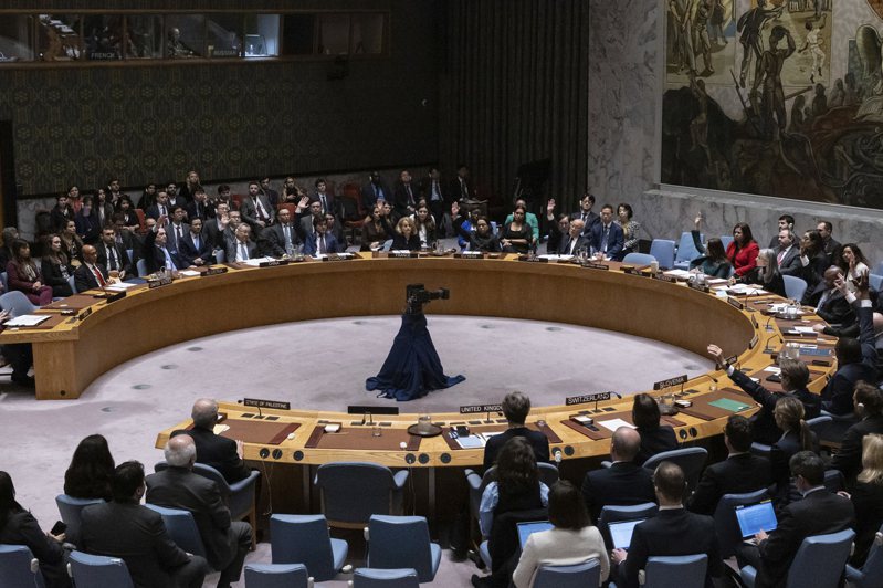 联合国安理会在台湾时间19日凌晨针对巴勒斯坦申请成为联合国正式会员国表决，美国1票否决。 （美联社）